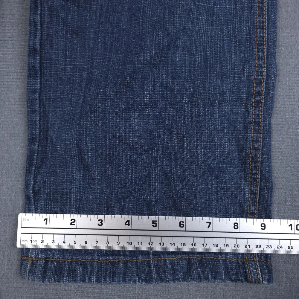Vintage 5ive Jungle Jeans Mens 30 (Fits 29x28) Blue Wide Leg Baggy Denim Y2K